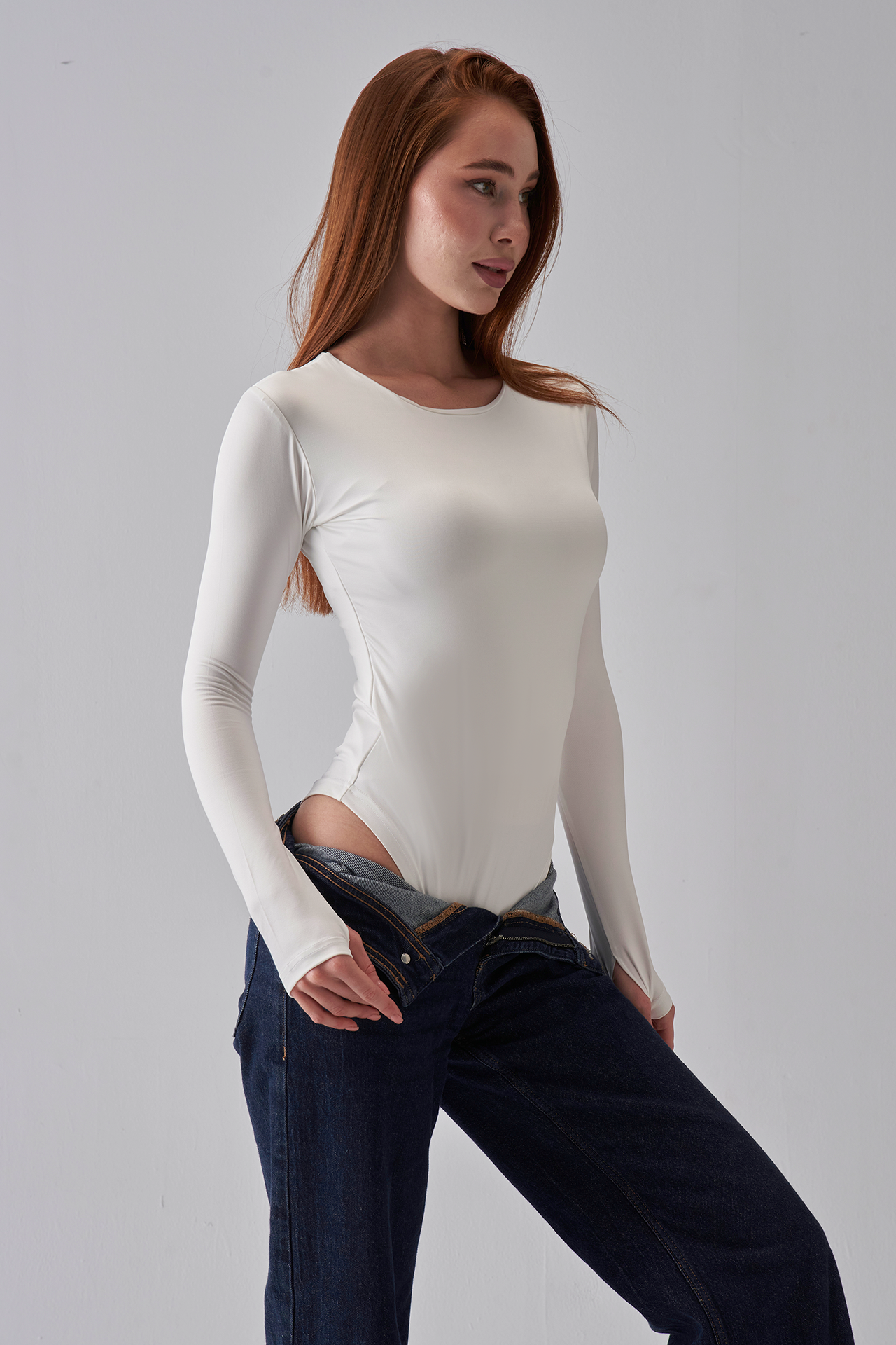 Long Sleeve Bodysuit - OffWhite