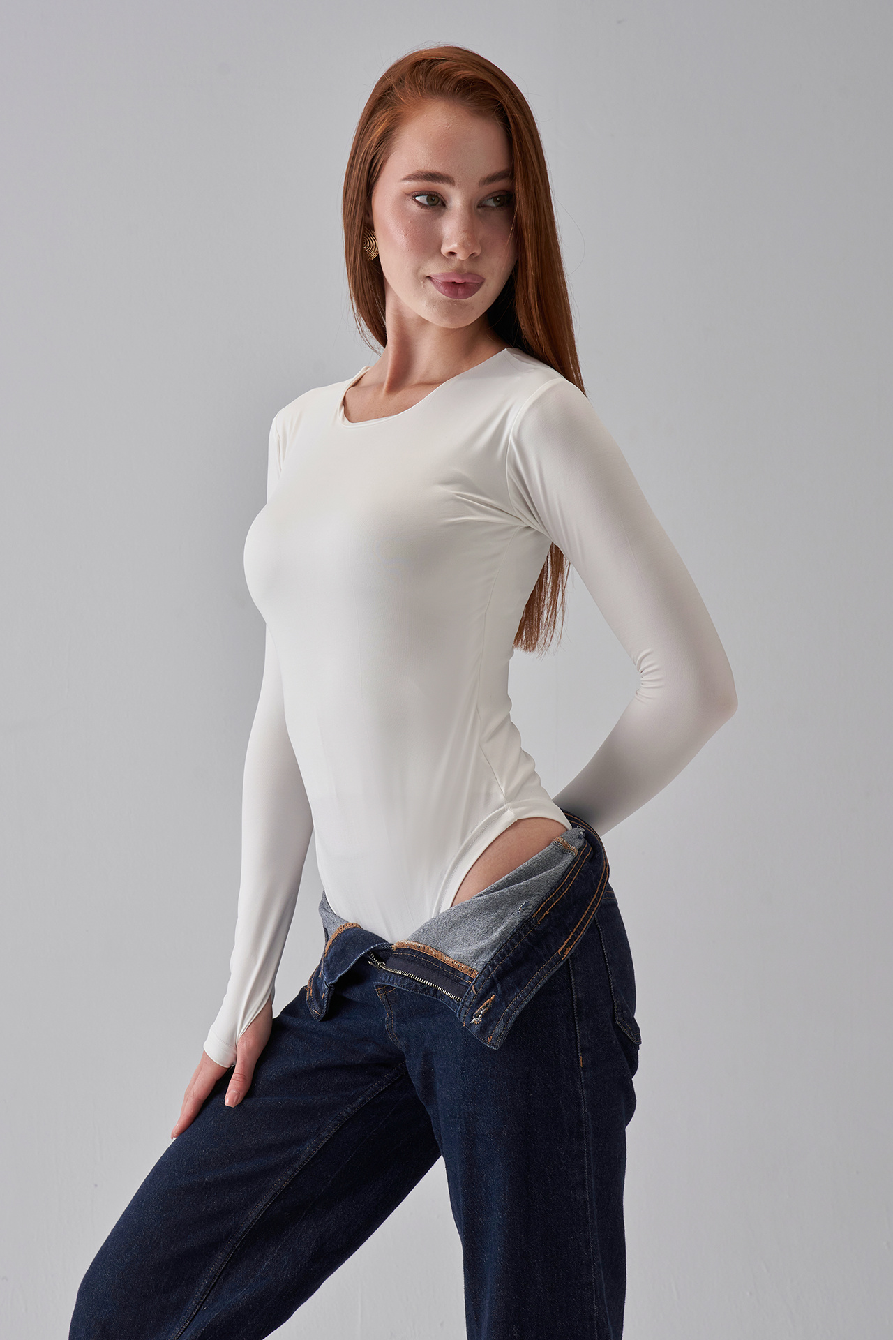 Long Sleeve Bodysuit - OffWhite