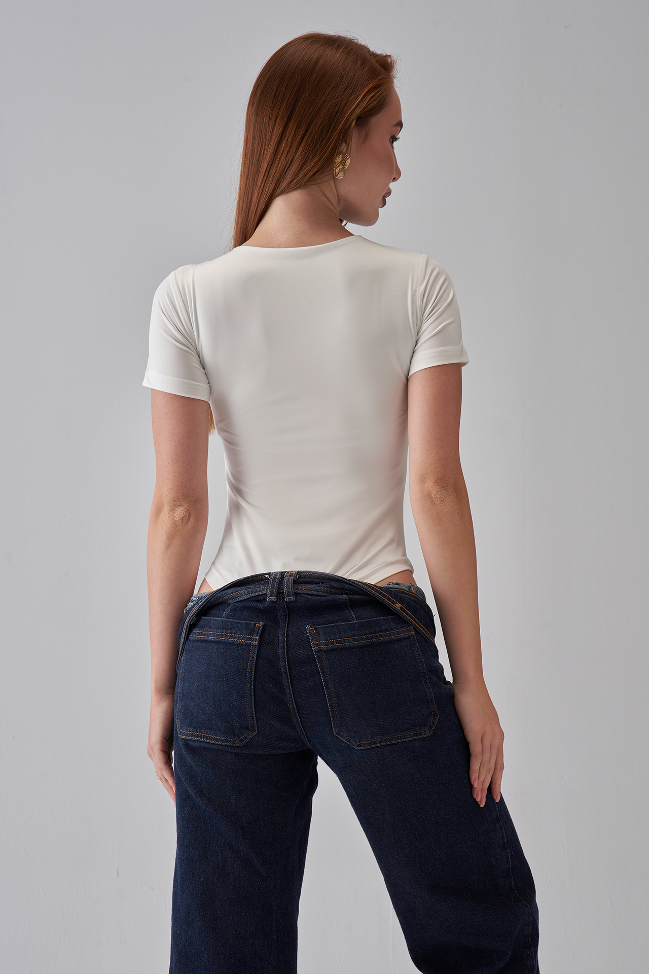 Short Sleeve Bodysuit - OffWhite