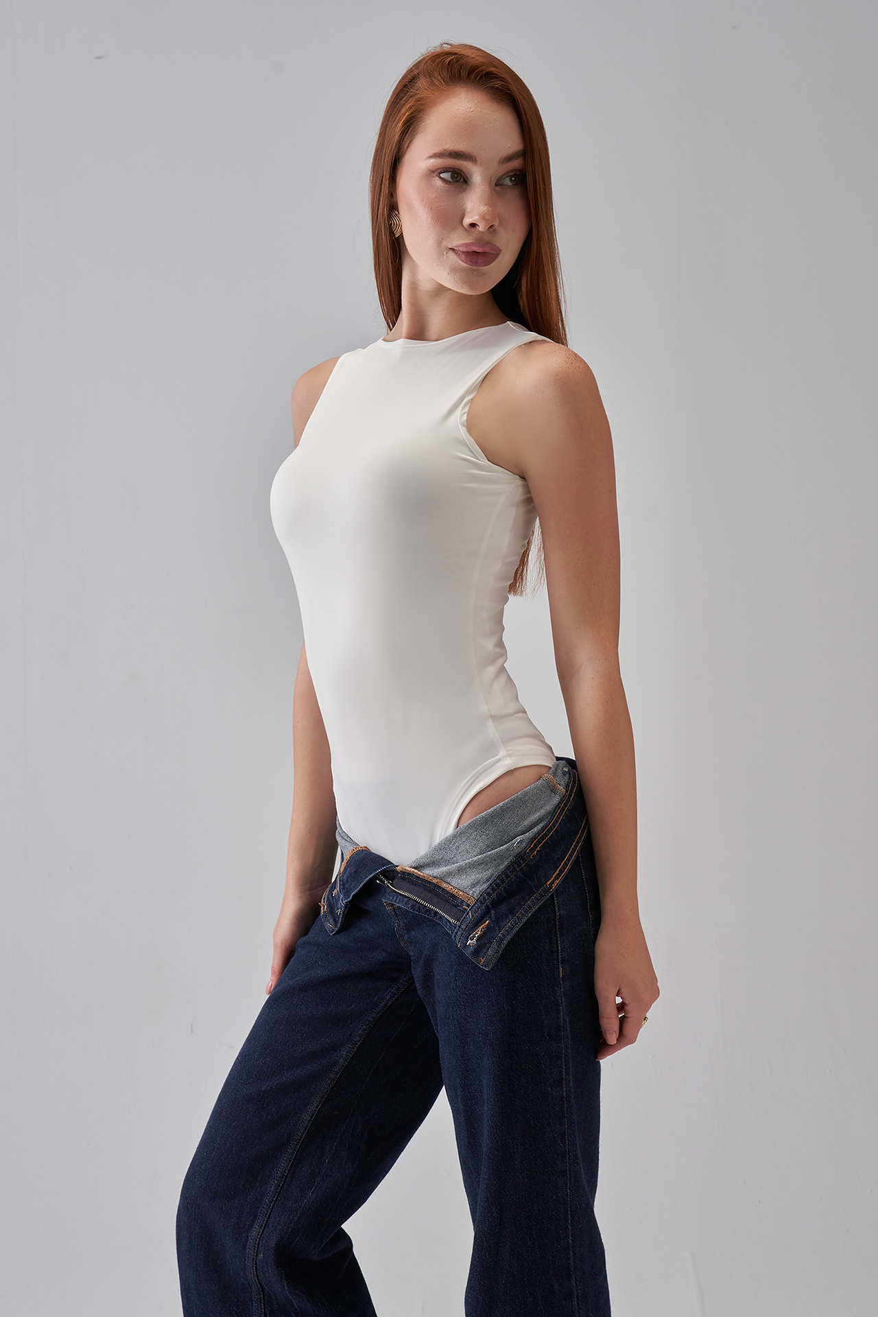Sleeveless Bodysuit - OffWhite