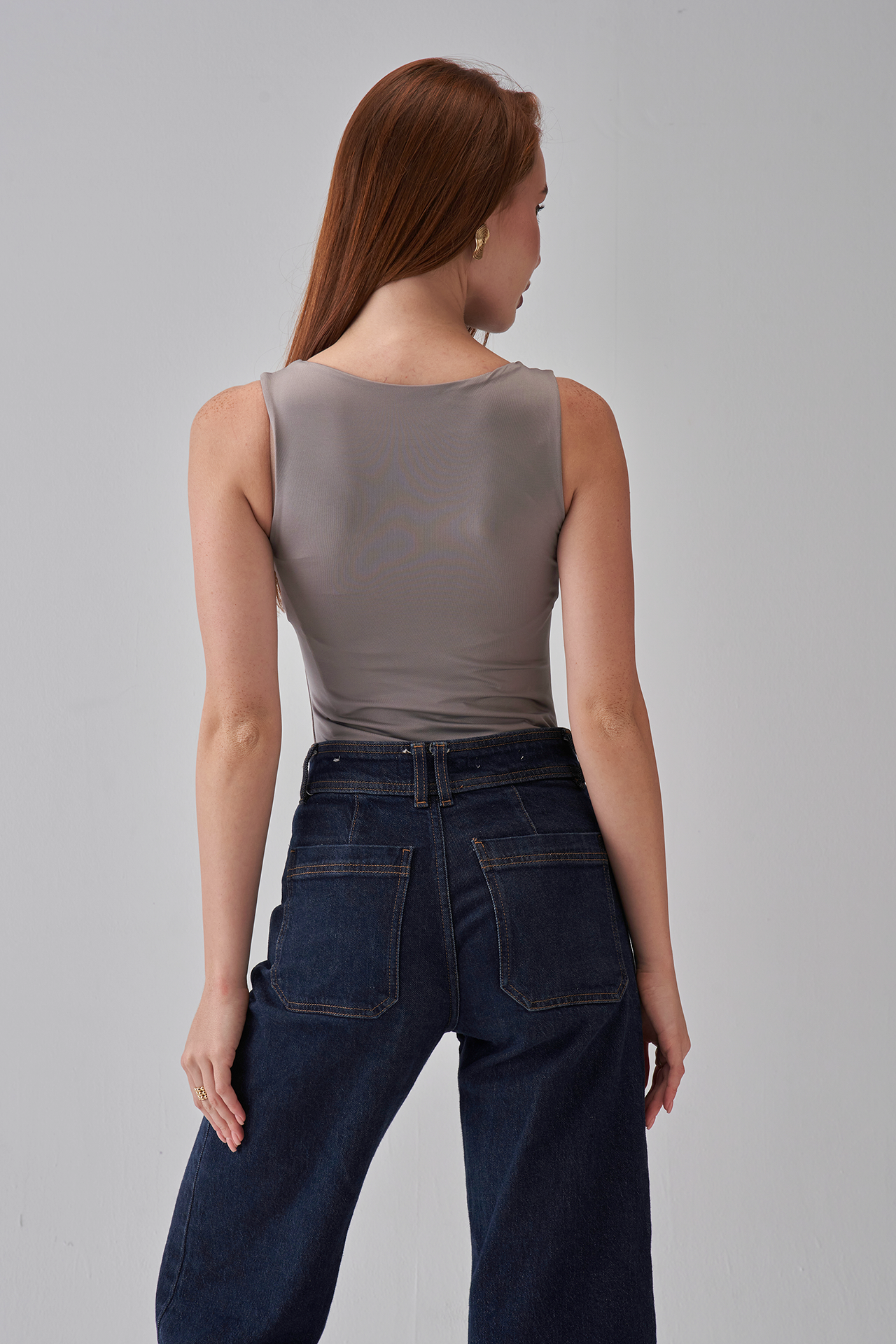 Round-Neck Tank-Top - Silver