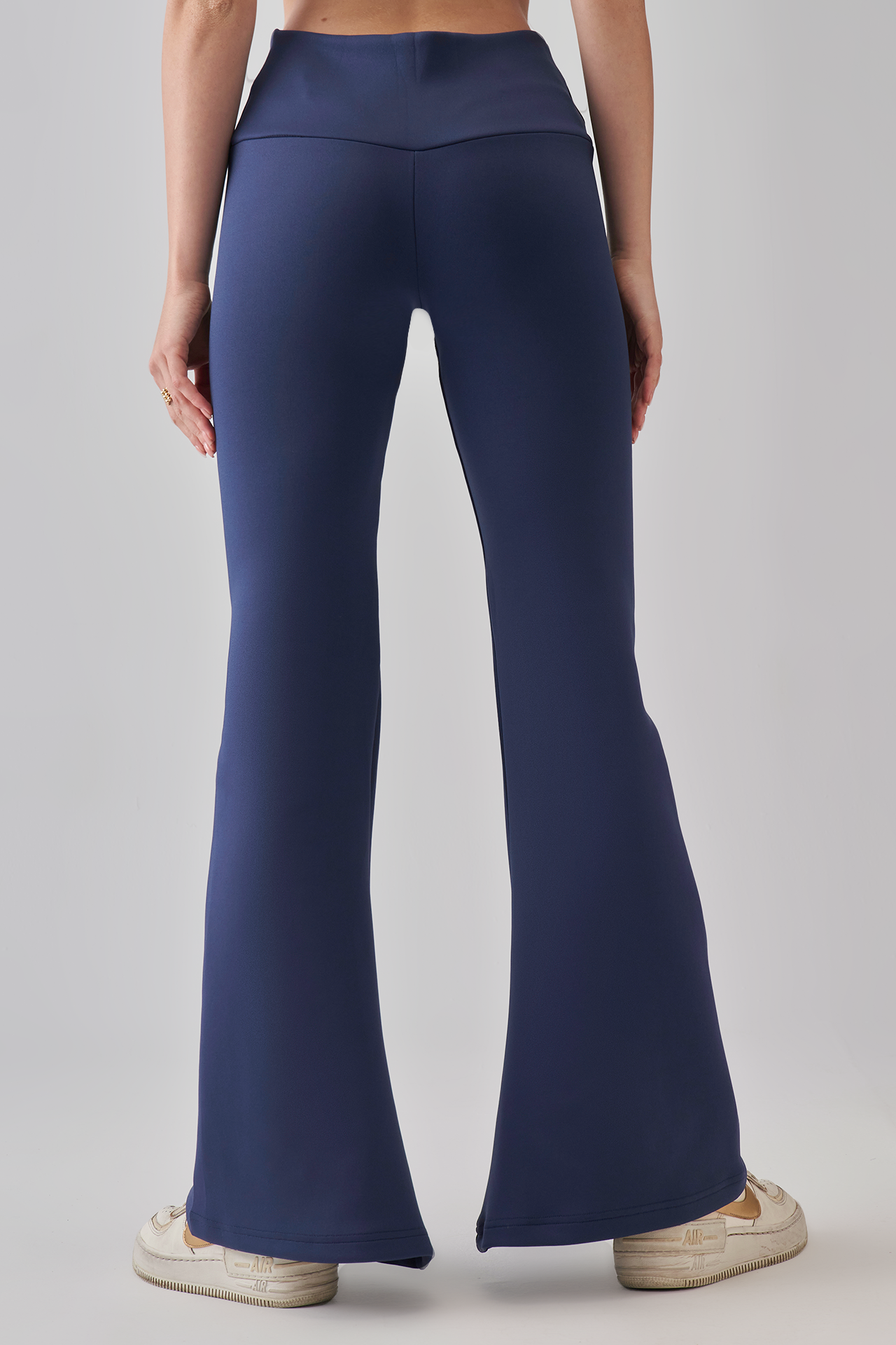 V Waist Yoga Pants - Navy Blue
