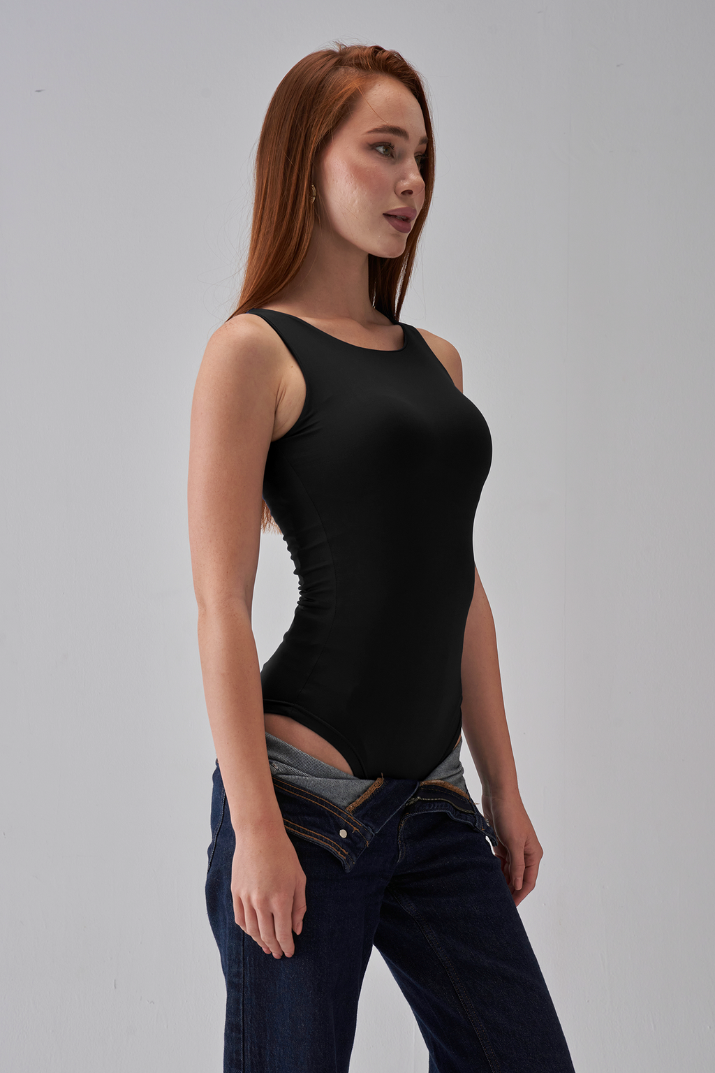 Sleeveless Bodysuit - Black