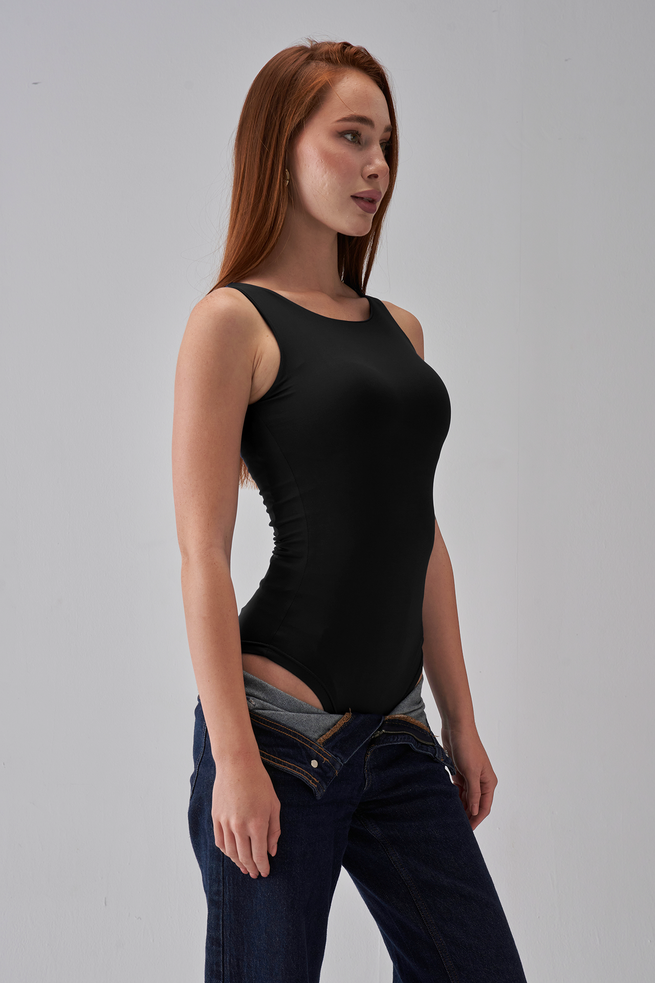 Sleeveless Bodysuit - Black